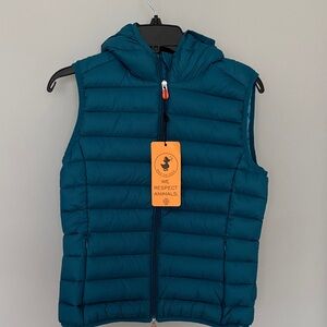 SAVE THE DUCK Kids Teal Puffer Vest